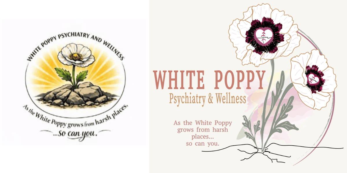 Logo for White Poppy Psychiatry and Wellness